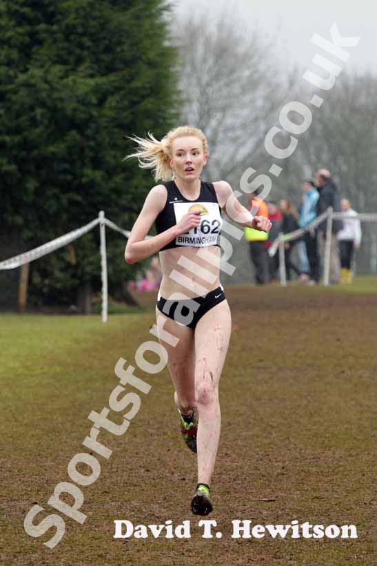 Amy Griffiths during the under-17 womens McCain World Cross Country Trials and Inter Counties.
